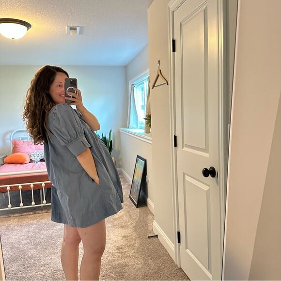 Apiece Apart Blue Mini Dress Medium - Picture 3 of 12